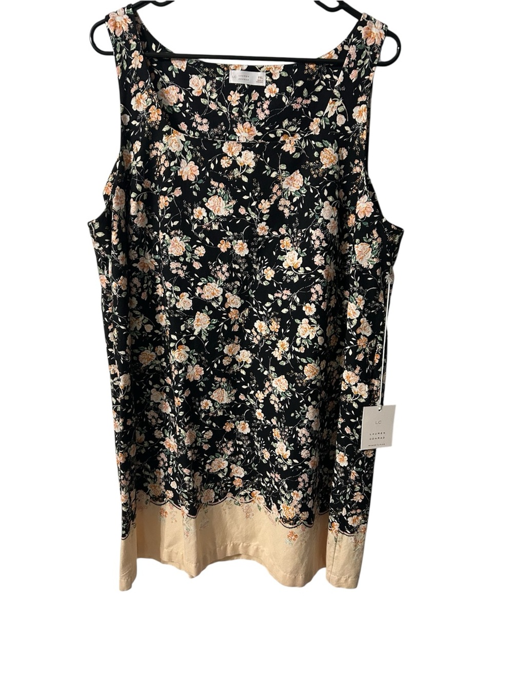 LC Lauren Conrad Floral Sleeveless Shift Dress NWT Petite XL Cottagecore